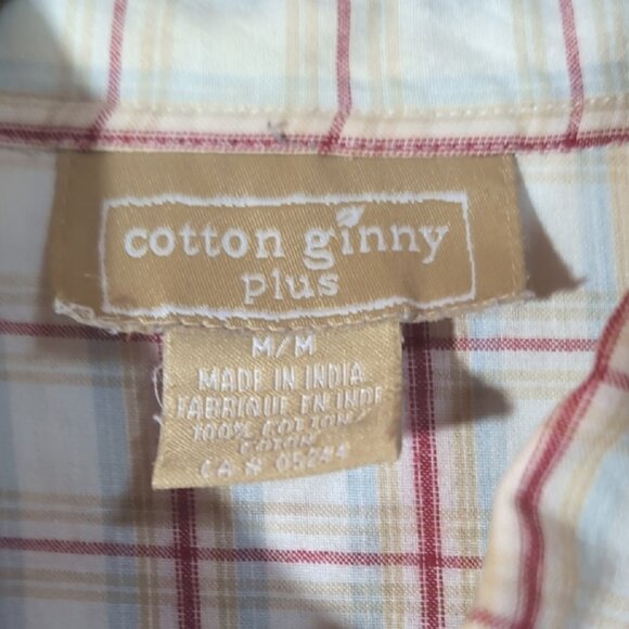 Cotton Ginny Plus Button Down Top - Picture 3 of 5